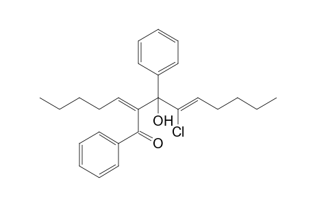 (Z,Z)-4-Chloro-3-hydroxy-2-pentylidene-1,3-diphenylnon-4-en-1-one