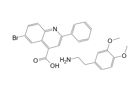 6-bromo-2-phenyl-4-quinolinecarboxylic acid compound with 2-(3,4-dimethoxyphenyl)ethanamine (1:1)