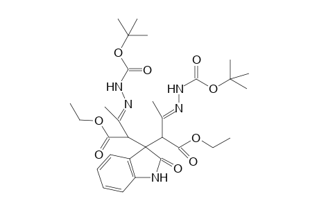 Di-tert-butyl 2,2'-[(2-oxo-2,3-dihydro-1H-indole-3,3-diyl)bis(4-ethoxy-4-oxo-3-butyl-2-ylidene)]dihydrazinecarboxylate