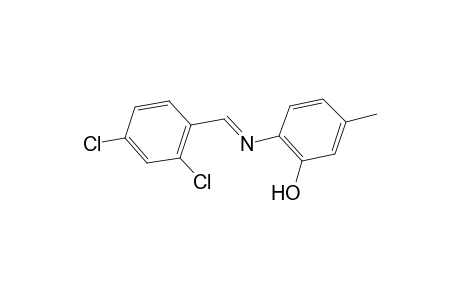 2-[(2,4-Dichloro-benzylidene)-amino]-5-methyl-phenol