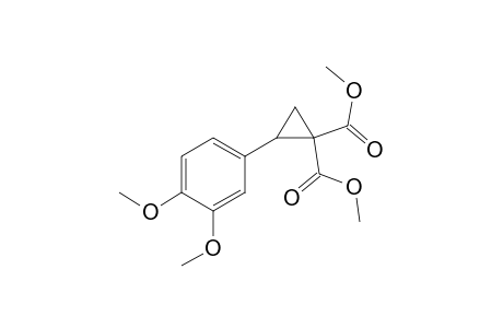 2-(3,4-dimethoxyphenyl)cyclopropane-1,1-dicarboxylic acid dimethyl ester