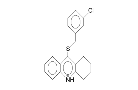 9-(3-Chloro-benzyl)thio-1,2,3,4-tetrahydro-acridinium cation