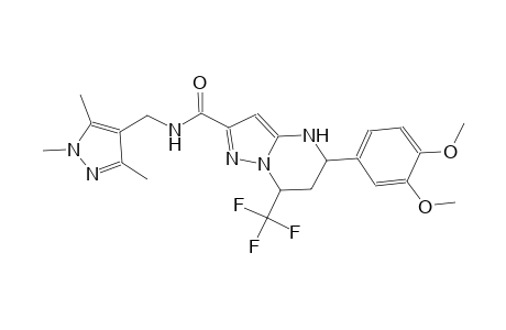 5-(3,4-dimethoxyphenyl)-7-(trifluoromethyl)-N-[(1,3,5-trimethyl-1H-pyrazol-4-yl)methyl]-4,5,6,7-tetrahydropyrazolo[1,5-a]pyrimidine-2-carboxamide