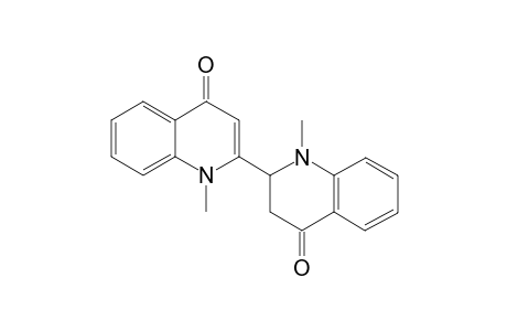 1-Methyl-2-(1-methyl-4-oxo-1,2,3,4-tetrahydro-2-quinolyl)-4-quinolone