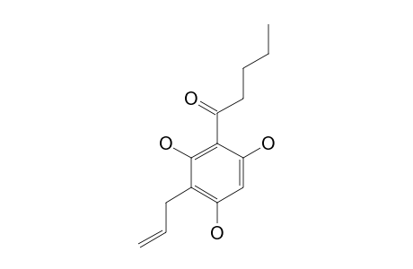 1-(3-ALLYL-2,4,6-TRIHYDROXYPHENYL)-1-PENTANON,3-ALLYLPHLOROVALEROPHENON