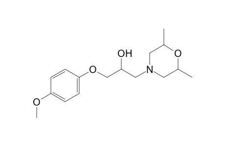 2-Propanol, 1-(4-methoxyphenoxy)-3-(2,6-dimethyl-4-morpholyl)-