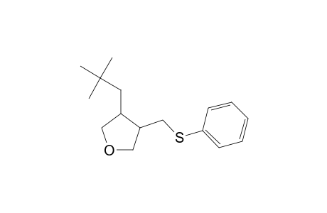 3-(2',2'-Dimethylpropyl)-4-[(phenylthio)methyl]-tetrahydrofuran