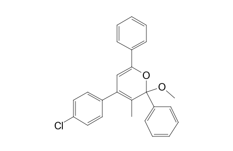 4-(4-Chlorophenyl)-2-Methoxy-3-methyl-2,6-diphenyl-2H-pyrane