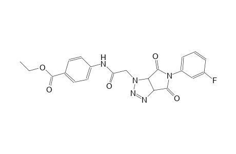 ethyl 4-{[(5-(3-fluorophenyl)-4,6-dioxo-4,5,6,6a-tetrahydropyrrolo[3,4-d][1,2,3]triazol-1(3aH)-yl)acetyl]amino}benzoate