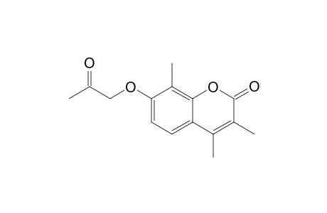 3,4,8-TRIMETHYL-7-(2-OXOPROPOXY)-2-H-1-BENZOPYRAN-2-ONE