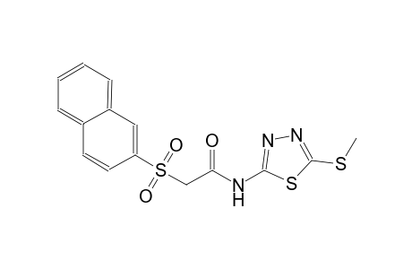 acetamide, N-[5-(methylthio)-1,3,4-thiadiazol-2-yl]-2-(2-naphthalenylsulfonyl)-