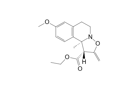 cis-Ethyl 1,5,6,10b-Tetrahydro-8-methoxy-10b-methyl-2-methylene-2H-isoxazolo[3,2-a]isoquinoline-1-carboxylate