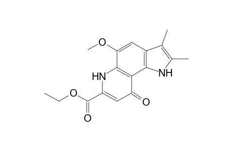 1H-Pyrrolo[2,3-f]quinoline-7-carboxylic acid, 6,9-dihydro-5-methoxy-2,3-dimethyl-9-oxo-, ethyl ester