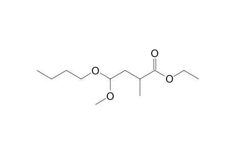 Ethyl 4-butoxy-4-methoxy-2-methylbutanoate