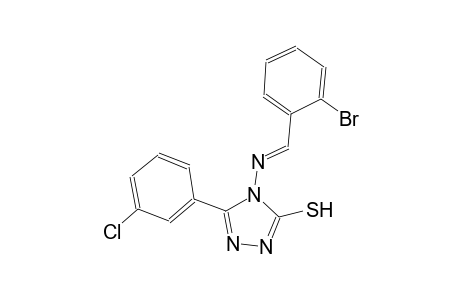 4-{[(E)-(2-bromophenyl)methylidene]amino}-5-(3-chlorophenyl)-4H-1,2,4-triazole-3-thiol