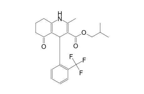 3-quinolinecarboxylic acid, 1,4,5,6,7,8-hexahydro-2-methyl-5-oxo-4-[2-(trifluoromethyl)phenyl]-, 2-methylpropyl ester