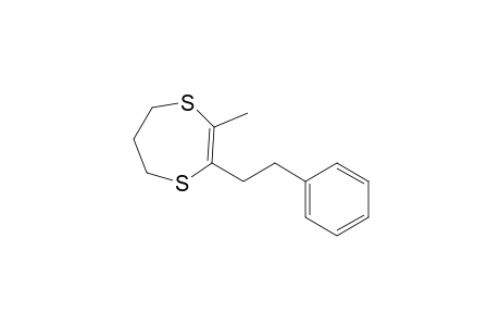 2-Methyl-3-(2-phenylethyl)-6,7-dihydro-5H-1,4-dithiepin