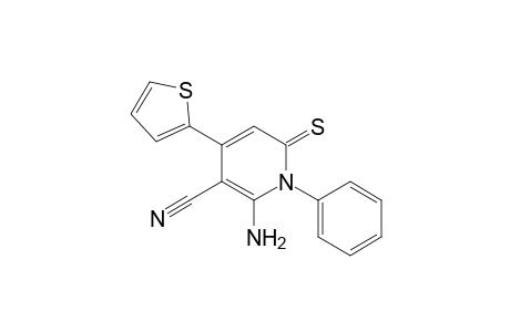 2-Amino-1-phenyl-4-(2-thienyl)-6-thioxo-nicotinonitrile