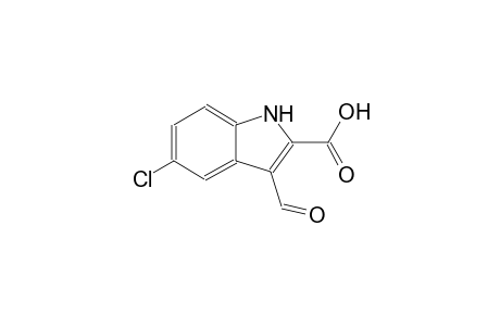 1H-indole-2-carboxylic acid, 5-chloro-3-formyl-