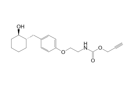 N-[2-[4-[[(1S,2R)-2-hydroxycyclohexyl]methyl]phenoxy]ethyl]carbamic acid prop-2-ynyl ester