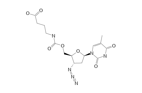 3'-AZIDO-3'-DEOXYTHYMIDIN-5'-YL-N-(3-CARBOXYPROPYL)-CARBAMATE