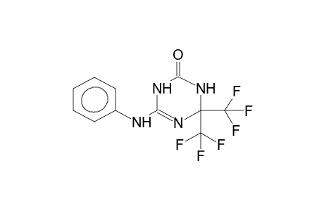 6-PHENYLAMINO-4,4-BIS(TRIFLUOROMETHYL)-3,4-DIHYDRO-1,3,5-TRIAZIN-2(1H)-ONE