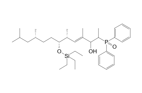 (4E,6R,7R,10R)-4,6,10,12-tetramethyl-7-[(triethylsilyl)oxy]-2-diphenylphosphinyl-4-tridecen-3-ol
