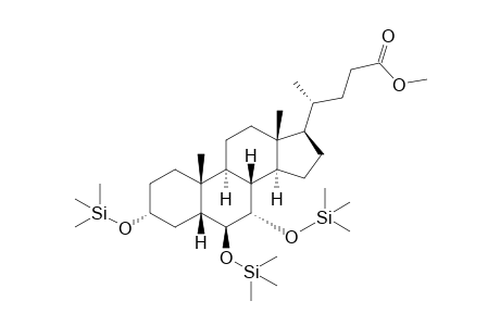 Methyl 3,6,7-tris(trimethylsilyl).-.alpha.-muricholate