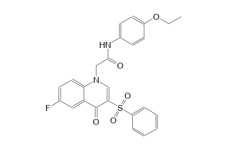 1-quinolineacetamide, N-(4-ethoxyphenyl)-6-fluoro-1,4-dihydro-4-oxo-3-(phenylsulfonyl)-
