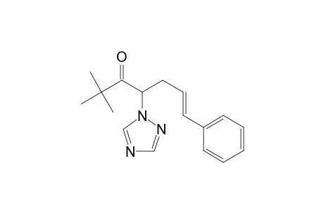 6-Hepten-3-one, 2,2-dimethyl-7-phenyl-4-(1H-1,2,4-triazol-1-yl)-