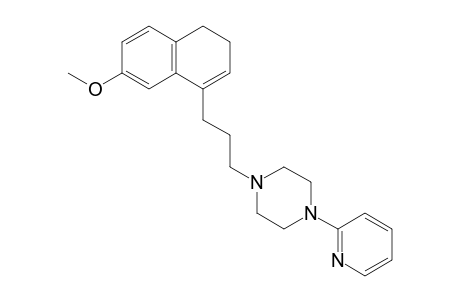 1-[3-(7-methoxy-3,4-dihydronaphthalen-1-yl)propyl]-4-(2-pyridinyl)piperazine