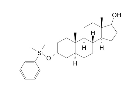 3.alpha.-(Dimethylphenylsiloxy)-5.alpha.-androstane-17-ol