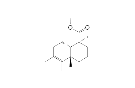(1S,4aS,8aS) - 1,2,3,4,4a,7,8,8a - octahydro - 1.alpha.,4a.beta.,5,6 - tetramethyl - naphthalene - 1.beta. - carboxylic acid methyl ester (OR stereoisomer)