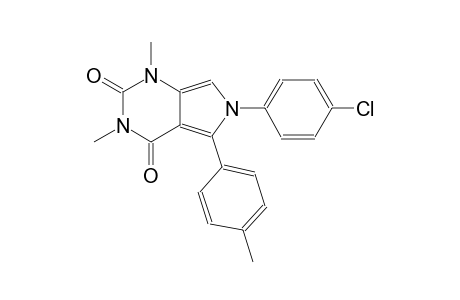 6-(4-chlorophenyl)-1,3-dimethyl-5-(4-methylphenyl)-1H-pyrrolo[3,4-d]pyrimidine-2,4(3H,6H)-dione