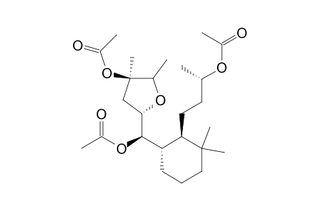 (9R,11S,14RS)-8,9,13-triacetoxy-11,14-epoxy-17-nor-8,9-secolabdane