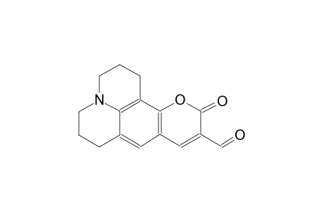 11-oxo-2,3,6,7-tetrahydro-1H,5H,11H-pyrano[2,3-f]pyrido[3,2,1-ij]quinoline-10-carbaldehyde