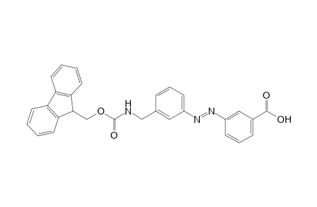 3-{[3-({[(9H-Fluoren-9-ylmethoxy)carbonyl]amino}methyl)phenyl]diazenyl}benzoic Acid