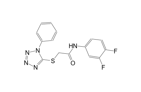 N-(3,4-difluorophenyl)-2-[(1-phenyl-1H-tetraazol-5-yl)sulfanyl]acetamide