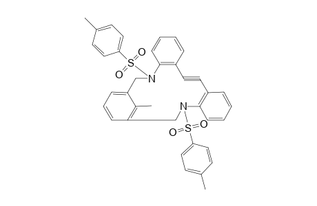 17,17,18,18-tetradehydro-8-methyl-1,10-bis(p-tolylsulphonyl0-1,10-diaza[2](1,3)benzeno[2](1,2)benzeno[2](1,2)benzenophane