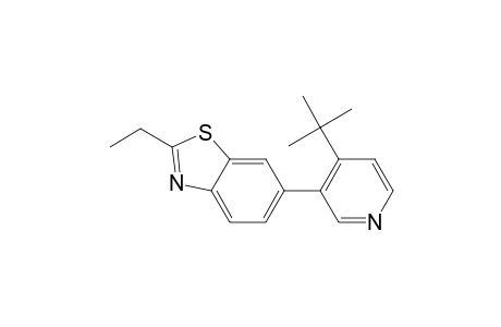 Benzothiazole, 6-[4-(1,1-dimethylethyl)-3-pyridinyl]-2-ethyl-