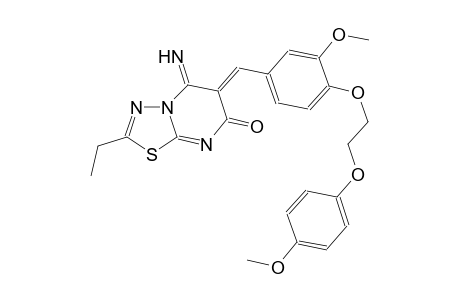 7H-[1,3,4]thiadiazolo[3,2-a]pyrimidin-7-one, 2-ethyl-5,6-dihydro-5-imino-6-[[3-methoxy-4-[2-(4-methoxyphenoxy)ethoxy]phenyl]methylene]-, (6Z)-