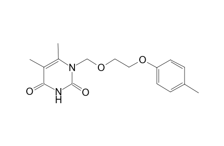 1H-Pyrimidine-2,4-dione, 5,6-dimethyl-1-(2-p-tolyloxyethoxymethyl)-