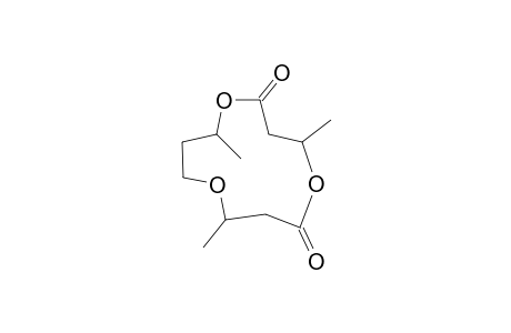 4,8,12-Trimethyl-1,5,9-trioxacyclodecane-2.6-dione