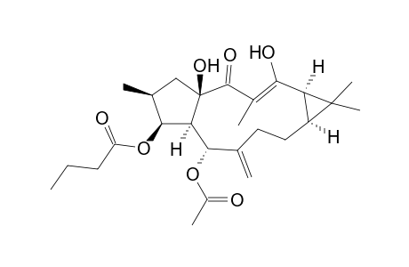 5-O-Acetyl-3-O-butanoyl-12-hydroxy-Lathyrol