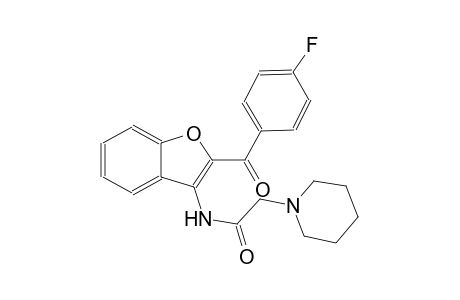 N-[2-(4-Fluorobenzoyl)-1-benzofuran-3-yl]-2-(1-piperidinyl)acetamide
