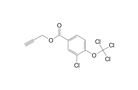 Benzoic acid, 3-chloro-4-(trichloromethoxy)-, 2-propynyl ester
