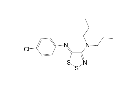 5-(4-Chlorophenylimino)-4-(di-n-propyl)-amino-5H-1,2,3-dithiazole