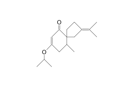 2-Isopropylidene-7-isopropoxy-9-methyl-spiro(4.5)dec-6-en-5-one