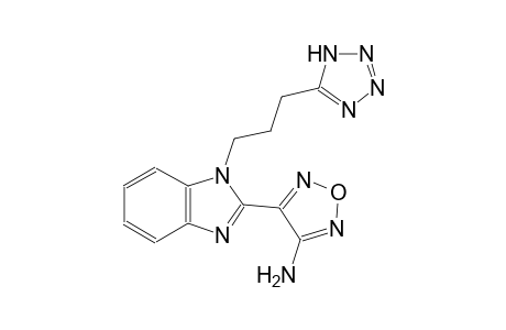 4-{1-[3-(1H-tetraazol-5-yl)propyl]-1H-benzimidazol-2-yl}-1,2,5-oxadiazol-3-amine