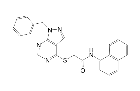2-[(1-benzyl-1H-pyrazolo[3,4-d]pyrimidin-4-yl)sulfanyl]-N-(1-naphthyl)acetamide